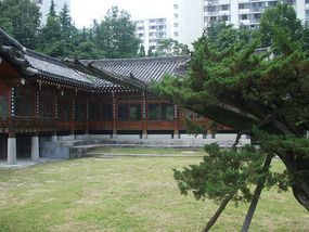 Glass Building on Grounds