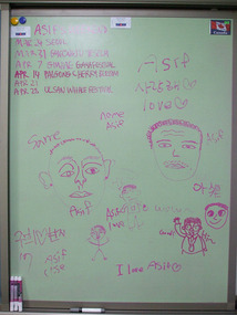 Drawing my Pictures on the Board