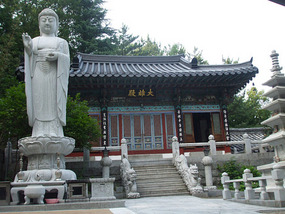 Temple and Statue