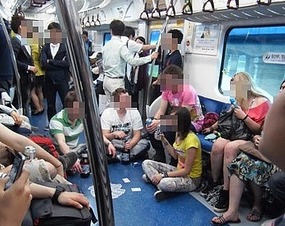 Drunk Foreigners on the Seoul Metro