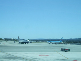 Korean Air and British Airways Plane