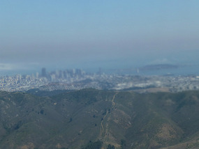 Downtown Skyline in Haze