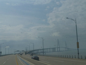 Passing over the Incheon Bridge