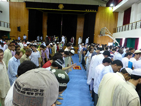 Lining Up for Prayers