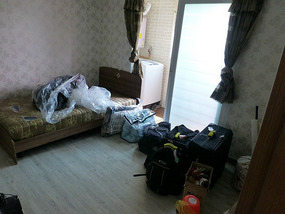 Stuff Arrives at New Apartment