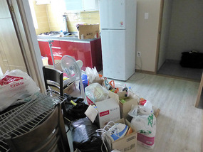 Stuff Arrives at New Apartment