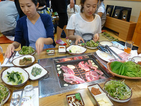 Grilling the Meat