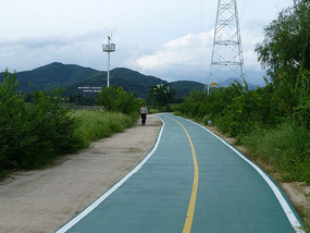 Coloured Track East of Sincheon
