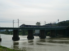 Mugunghwa Train Crosses River