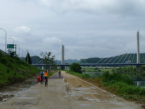 Biking Down the Geumhogang River