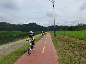 Biking to Starting Point