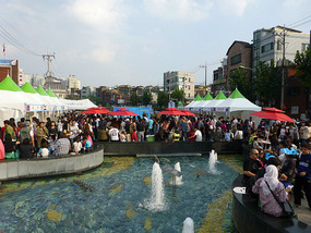 Crowded Festival Area