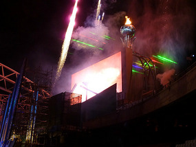 Fireworks and Torch