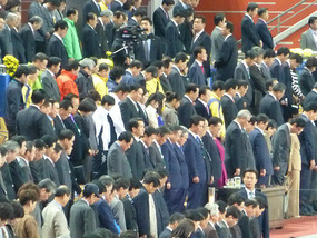 President and Wife in Officials Area