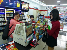 Give a Customer Change from Behind a Cash Register