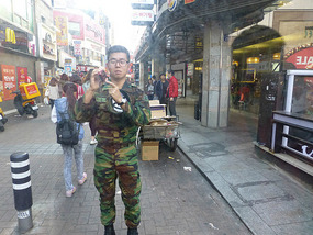 Soldier Takes our Pic
