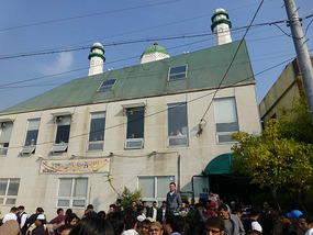 Outside the Mosque