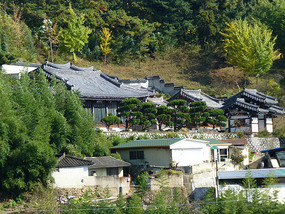 Close Up View of Temple