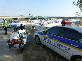 Police Car and Motorbike
