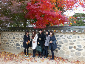 Posing with Leaves