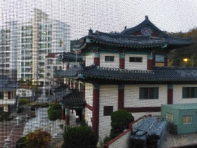 Side Building thru Mesh