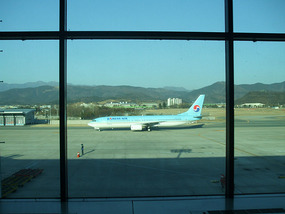 Korean Air Flight on Tarmac
