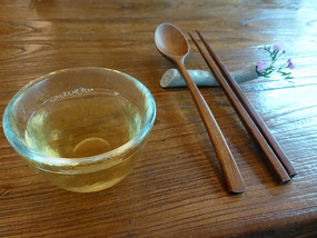 Tea and Wood Chopsticks