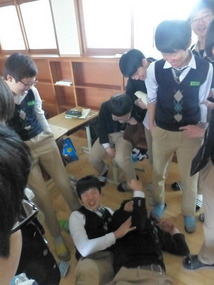 Students Wrestling