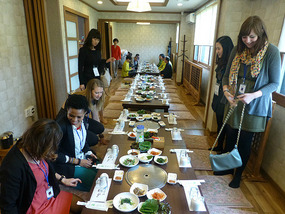 Arrival at Duck Restaurant