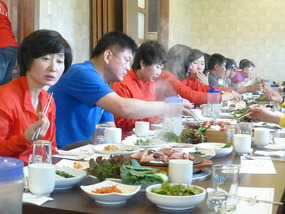 Enjoying the Meal