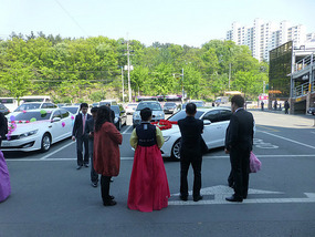 Outside the Wedding Hall