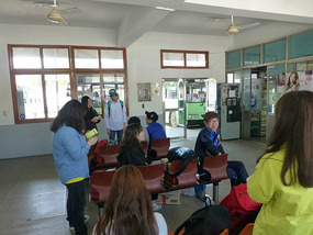 At the Bus Terminal