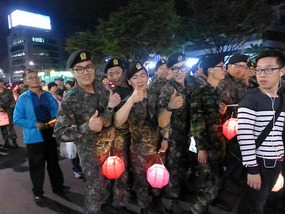 Posing Soldiers