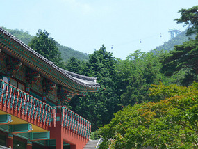 Distant Cable Car Ropeway