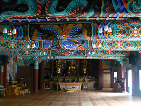 Main Hall Painted Beams
