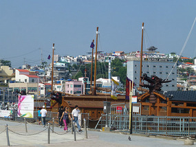Turtle Ships in Dock