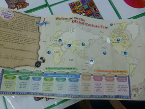 Stickers on World Map