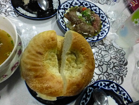 Uzbek Bread and Kebabs