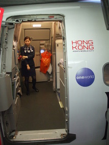 Boarding the Dragonair Flight