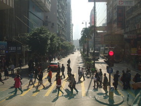 Driving thru Mongkok