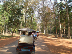 Riding Along the Tuk Tuks