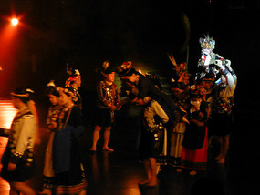 Mounted Bride and Groom