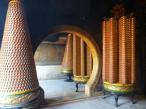 Gold Cone Pillars