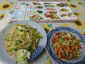 Spicy Shrimp and Noodles