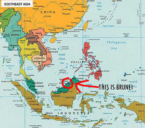 Location of Brunei