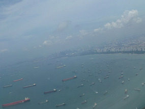 Busy Port Area