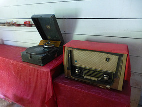 Antique Radio and Record Player