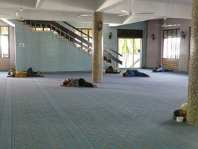 Cooling off in Mosque