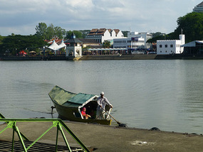 River Boat Arrives