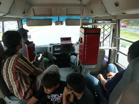 Crowded Bus Back